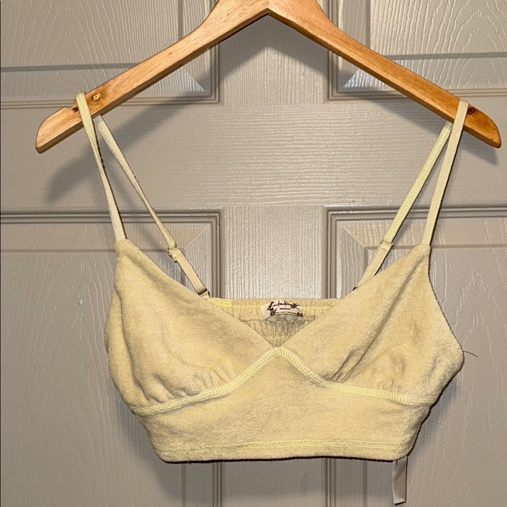 Free People Gimme More Soft Terry Cloth Lounge Bralette